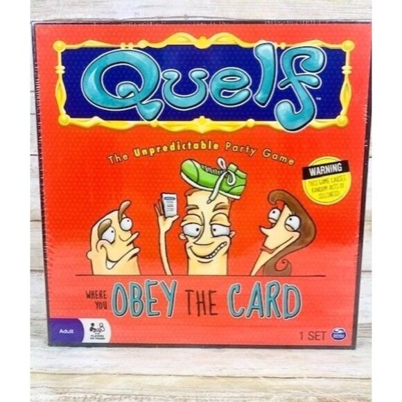 Quelf The Unpredictable Party Game - Obey the Card Adult Board Game NEW - Picture 1 of 7